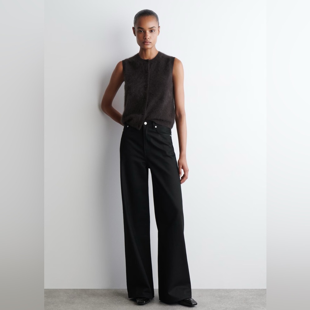 COS Black Tide Wide-Leg Jeans